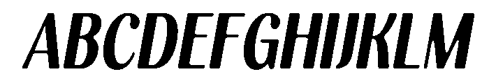 Kelmitha Soft Cntr Bd Cn It Font UPPERCASE