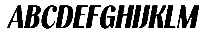Kelmitha Soft Cntr Blk Cn It Font UPPERCASE
