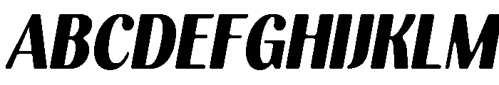Kelmitha Soft Cntr Blk SmCn It Font UPPERCASE