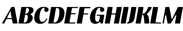 Kelmitha Soft Cntr Blk SmEx It Font UPPERCASE
