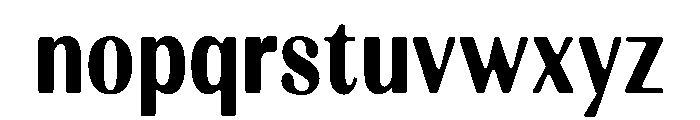 Kelmitha Soft Cntr Bold Cond Font LOWERCASE
