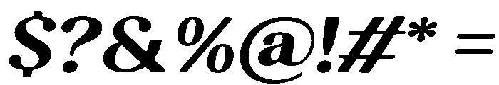Kelmitha Soft Cntr Bold Exp Ita Font OTHER CHARS