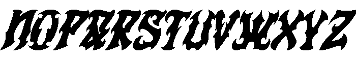 Kelmora Italic Font UPPERCASE