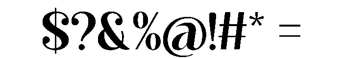 Kelvia Regular Font OTHER CHARS