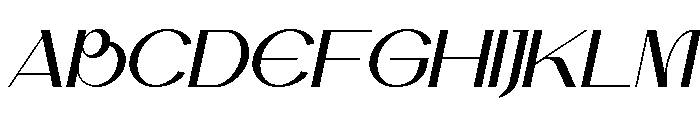 Kemical Italic Font UPPERCASE