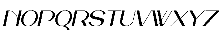 Kemical Italic Font UPPERCASE