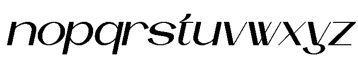 Kemical Italic Font LOWERCASE