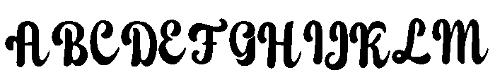 Kennebec Font UPPERCASE