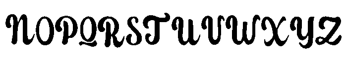 Kennebec Font UPPERCASE