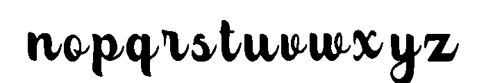 Kennebec Font LOWERCASE