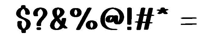 Kensler Font OTHER CHARS