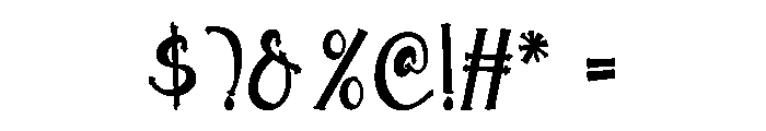 Kepang Western Font OTHER CHARS