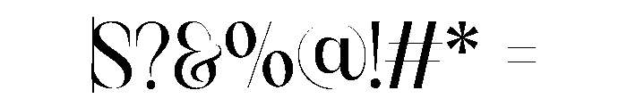 Kervain Regular Font OTHER CHARS