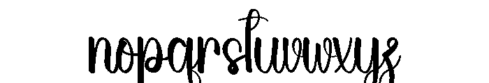 Keyhole Font LOWERCASE