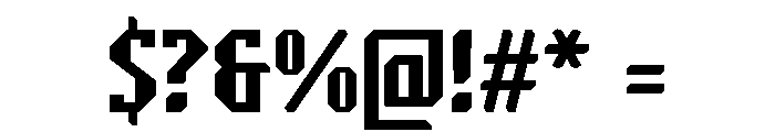 Keysta Regular Font OTHER CHARS