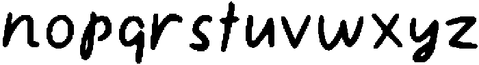 Keep Moving Regular otf (400) Font LOWERCASE