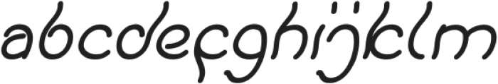 Keep Quite and Simple Italic otf (400) Font LOWERCASE