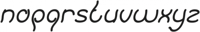 Keep Quite and Simple Italic otf (400) Font LOWERCASE