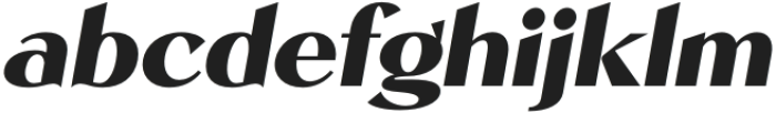 Kegina Black Italic otf (900) Font LOWERCASE