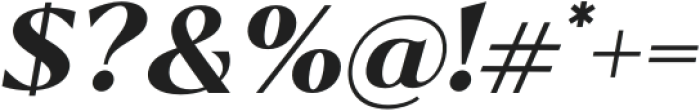 Kegina Extra Bold Italic otf (700) Font OTHER CHARS