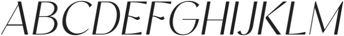 Kegina Extra Light Italic otf (200) Font UPPERCASE