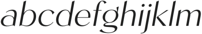 Kegina Extra Light Italic otf (200) Font LOWERCASE