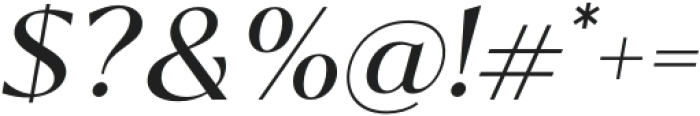Kegina-Italic otf (400) Font OTHER CHARS