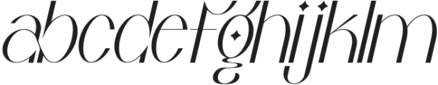 Kegisiko Italic otf (400) Font LOWERCASE