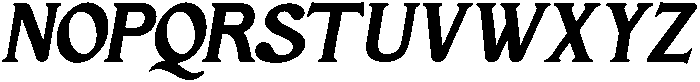 Keijing Italic otf (400) Font UPPERCASE