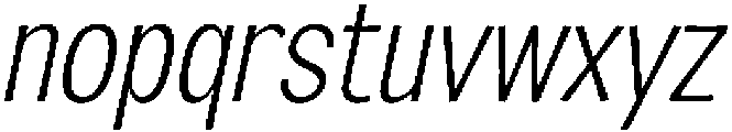 Kelaba Sans Extra Light Italic otf (200) Font LOWERCASE