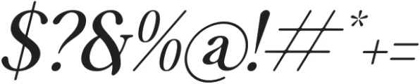 Kelano Remora Italic otf (400) Font OTHER CHARS