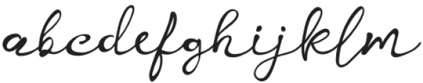 Kelly Signature Regular otf (400) Font LOWERCASE