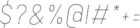 Kelpt Sans B1 Thin Italic otf (100) Font OTHER CHARS