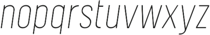 Kelpt Sans B2 ExtraLight Italic otf (200) Font LOWERCASE