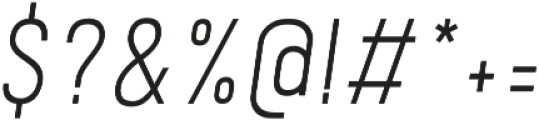 Kelpt Sans B2 Light Italic otf (300) Font OTHER CHARS