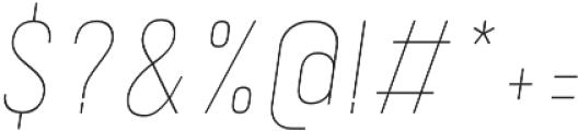 Kelpt Sans B2 Thin Italic otf (100) Font OTHER CHARS