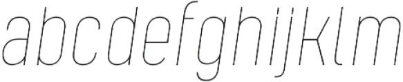 Kelpt Sans B2 Thin Italic otf (100) Font LOWERCASE