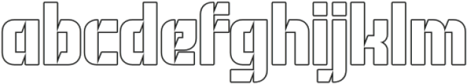 Kelra Star Outline otf (400) Font LOWERCASE