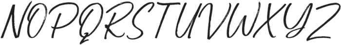 Kelysia Brush Regular ttf (400) Font UPPERCASE
