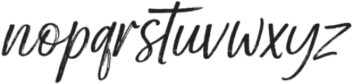 Kelysia Brush Regular ttf (400) Font LOWERCASE