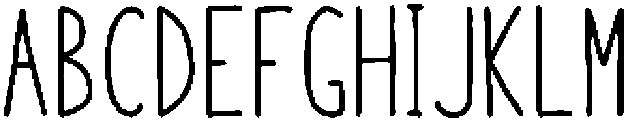 Kemuri Regular otf (400) Font UPPERCASE