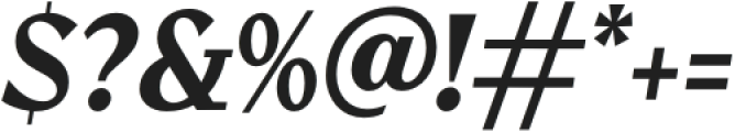 Kenac SemiBold It otf (600) Font OTHER CHARS