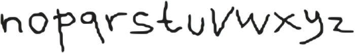 Kendraw Irregular otf (400) Font LOWERCASE