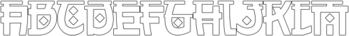 Kenjaku Outline otf (400) Font