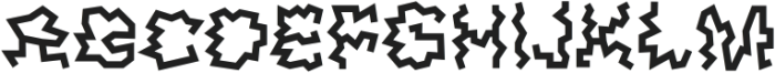 Kenzoo Supplies ZigZag otf (400) Font UPPERCASE