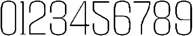 Kepater Thin otf (100) Font OTHER CHARS