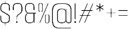 Kepater Thin otf (100) Font OTHER CHARS