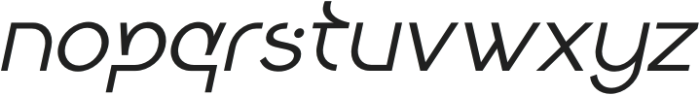 Keratus Light Italic otf (300) Font LOWERCASE