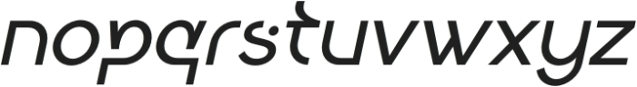 Keratus Regular Italic otf (400) Font LOWERCASE