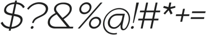 Keratus Thin Italic otf (100) Font OTHER CHARS